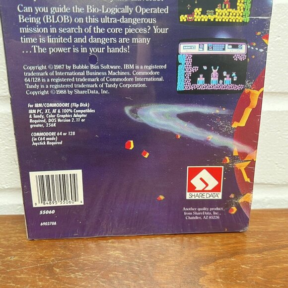 STARQUAKE Arcade Game 1987 NEW SEALED Commodore 64/128 Share Data - Picture 6 of 10